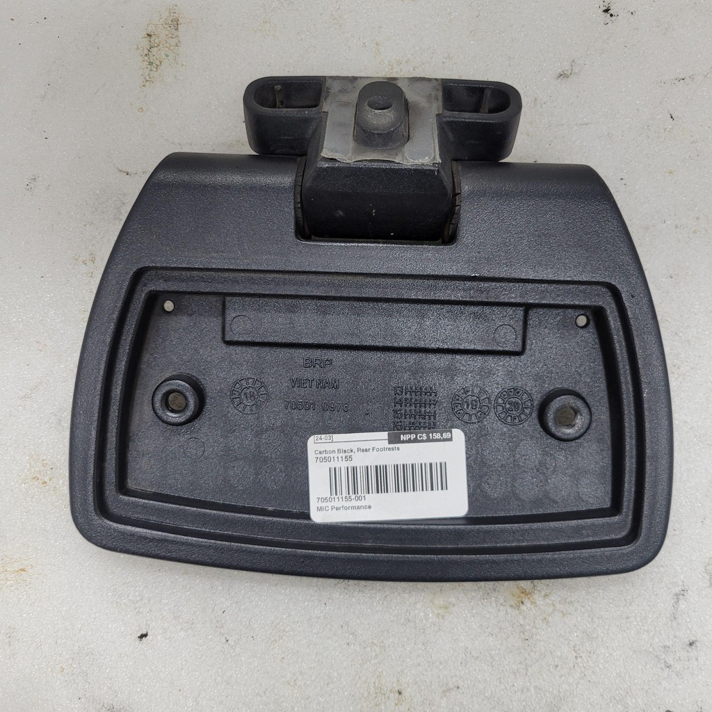 [705011155-001] Carbon Black, Rear Footrests (705011155-001)