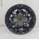 black, rear rim
