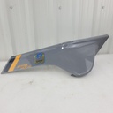 upper deco plate,lh headlight, ghost gray ghost gray