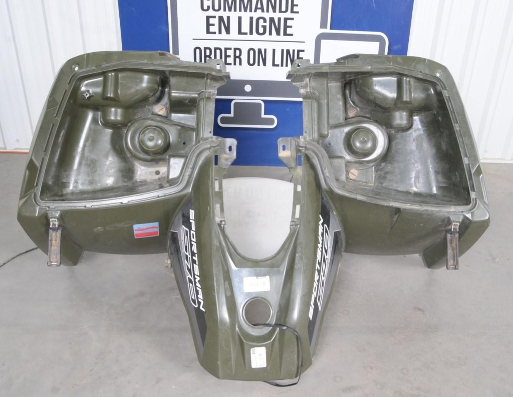 [2636420-498-001] front cab assembly, sb grn mtlc