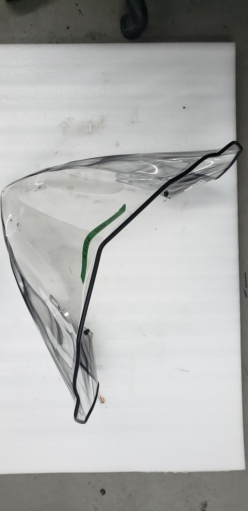 HIGH WINDSCREEN - BLACK - 7639-375 arctic cat